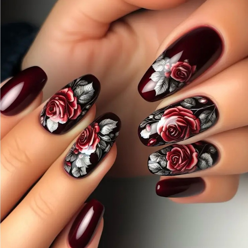 New 24 pcs fake nails